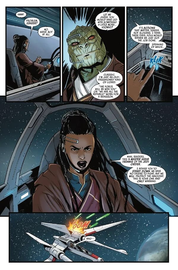 Interior preview page from STAR WARS: FEAR OF THE JEDI #1 PHIL NOTO COVER