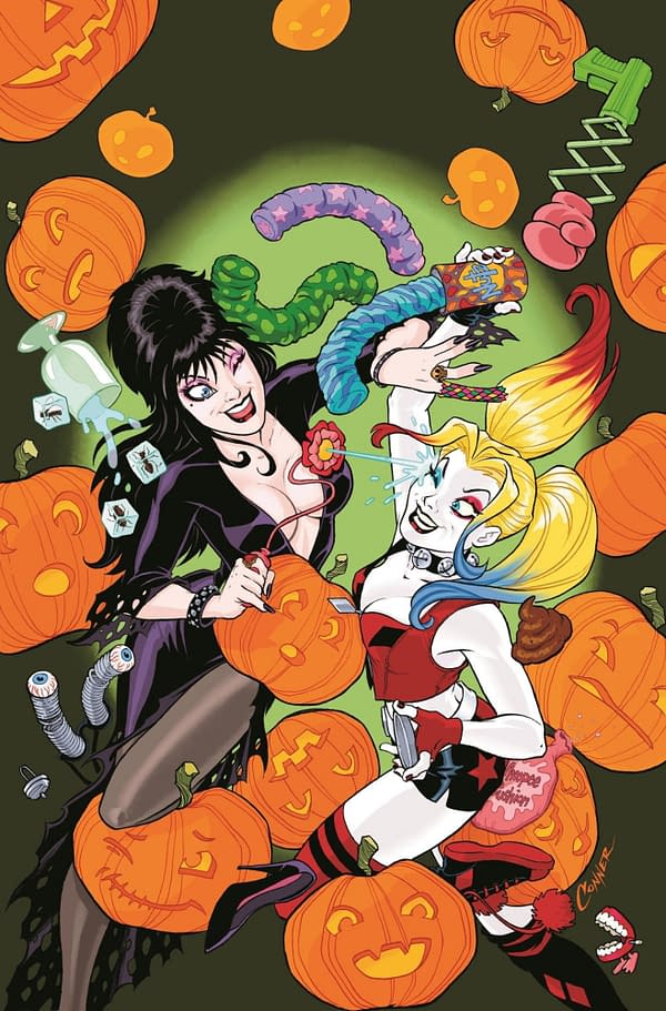 Harley Quinn/Elvira Crossover Comic by Amanda Conner &#038; Jimmy Palmiotti