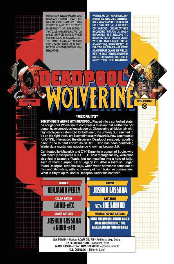 Interior preview page from DEADPOOL/WOLVERINE #3 JOSHUA CASSARA COVER