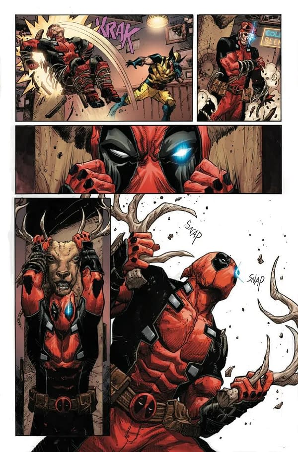 Interior preview page from DEADPOOL/WOLVERINE #3 JOSHUA CASSARA COVER