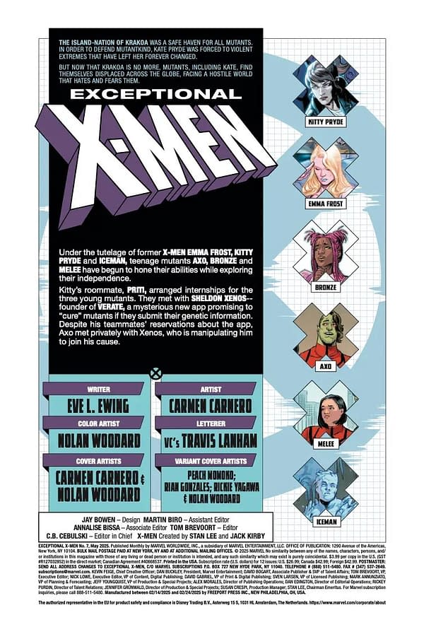 Interior preview page from EXCEPTIONAL X-MEN #7 CARMEN CARNERO COVER