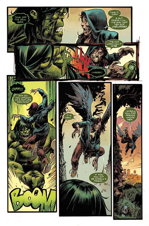 Interior preview page from INCREDIBLE HULK #23 NIC KLEIN COVER