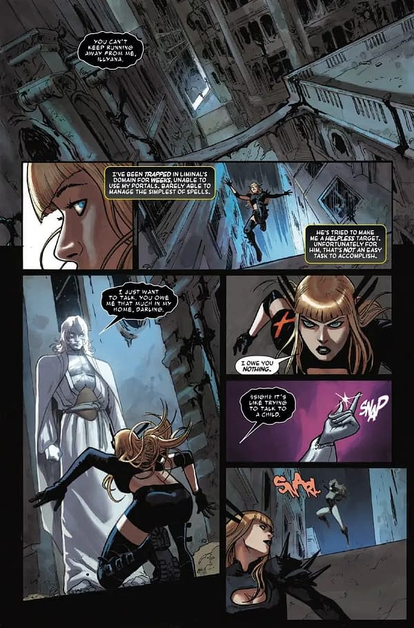 Interior preview page from MAGIK #3 J SCOTT CAMPBELL COVER