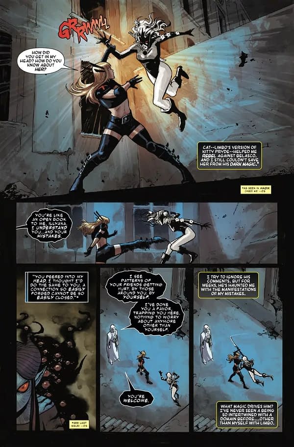 Interior preview page from MAGIK #3 J SCOTT CAMPBELL COVER