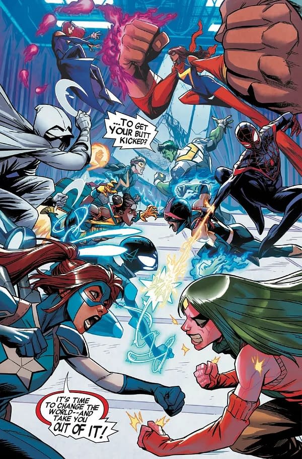 Interior preview page from NEW CHAMPIONS #3 TODD NAUCK COVER