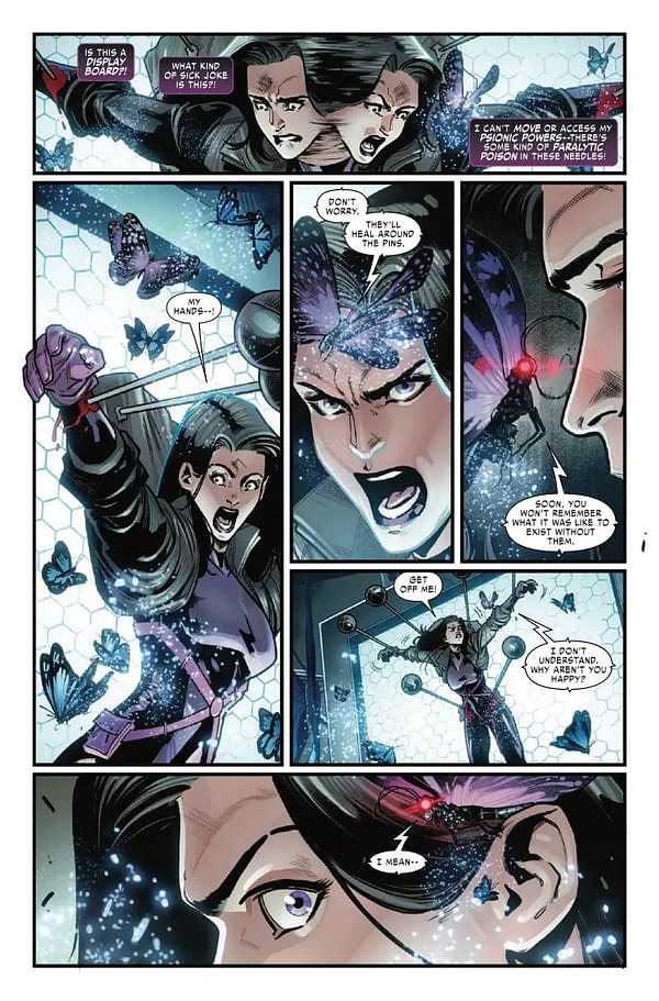 Interior preview page from PSYLOCKE #5 MAHMUD ASRAR COVER