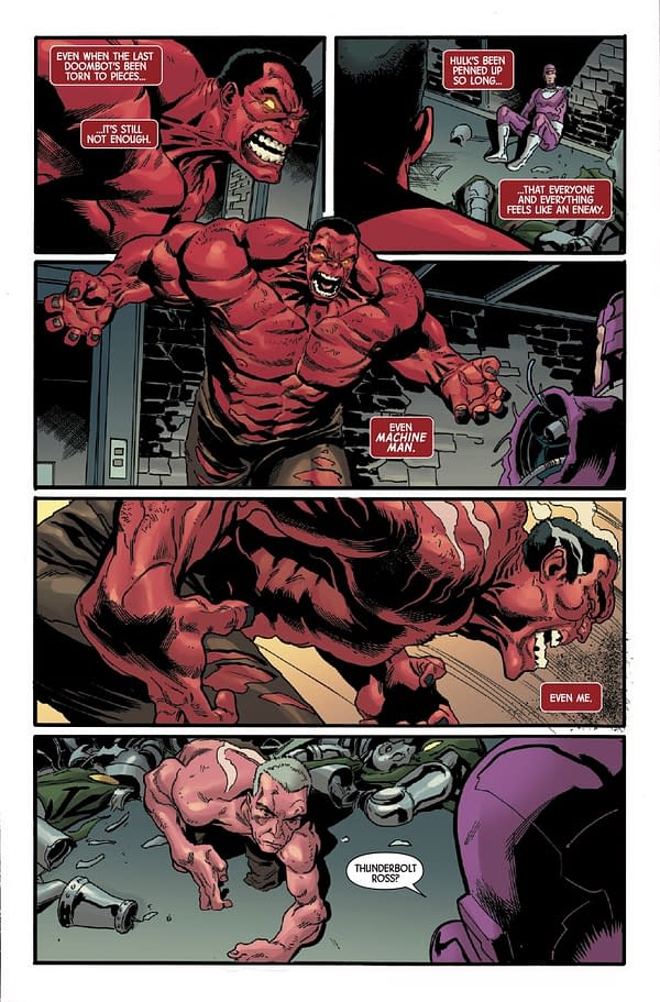 Interior preview page from RED HULK #2 GEOFF SHAW COVER