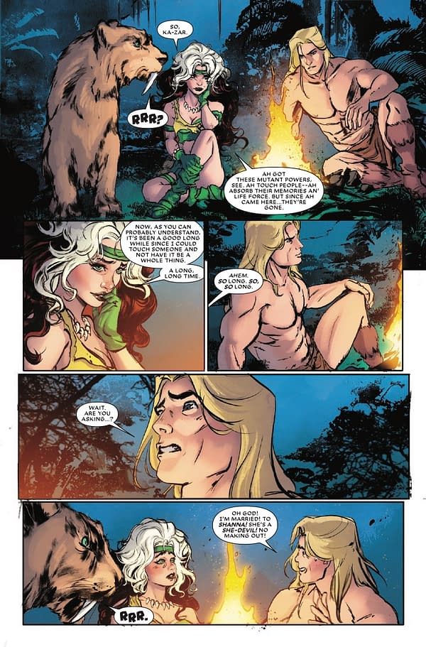 Interior preview page from ROGUE THE SAVAGE LAND #3 KAARE ANDREWS COVER