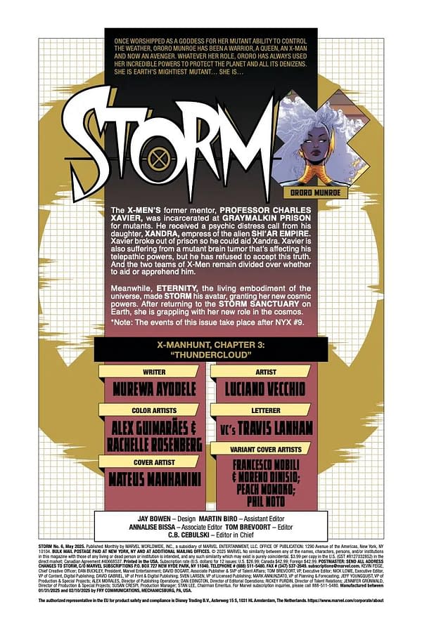 Interior preview page from STORM #6 MATEUS MANHANINI COVER