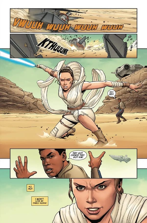 Interior preview page from STAR WARS: THE RISE OF SKYWALKER ADAPTATION #2 PHIL NOTO COVER