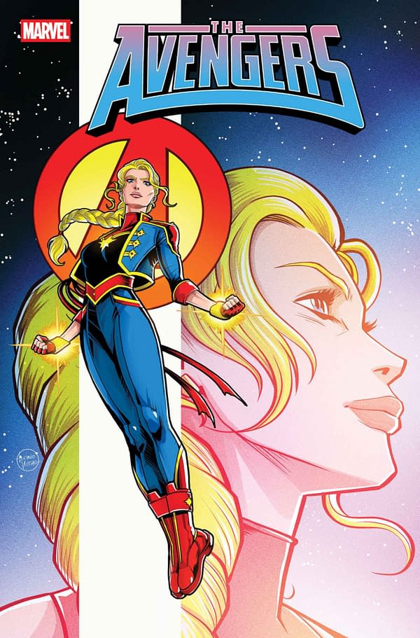 Cover image for AVENGERS #25 LUCIANO VECCHIO CAPTAIN MARVEL VARIANT [DOOM]