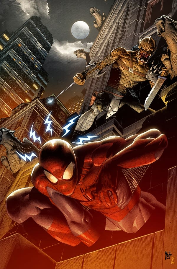 Cover image for PREDATOR VS. SPIDER-MAN #1 PAULO SIQUEIRA VIRGIN VARIANT