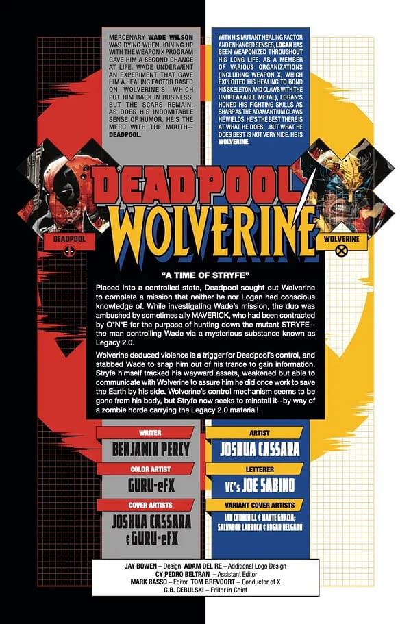 Interior preview page from DEADPOOL/WOLVERINE #4 JOSHUA CASSARA COVER