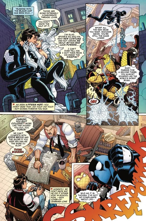 Interior preview page from GODZILLA VS. SPIDER-MAN #1 NICK BRADSHAW COVER