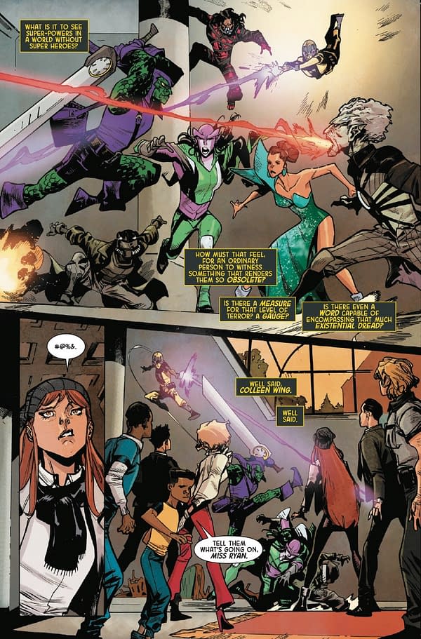 Interior preview page from INFINITY WATCH #4 SALVADOR LARROCA COVER