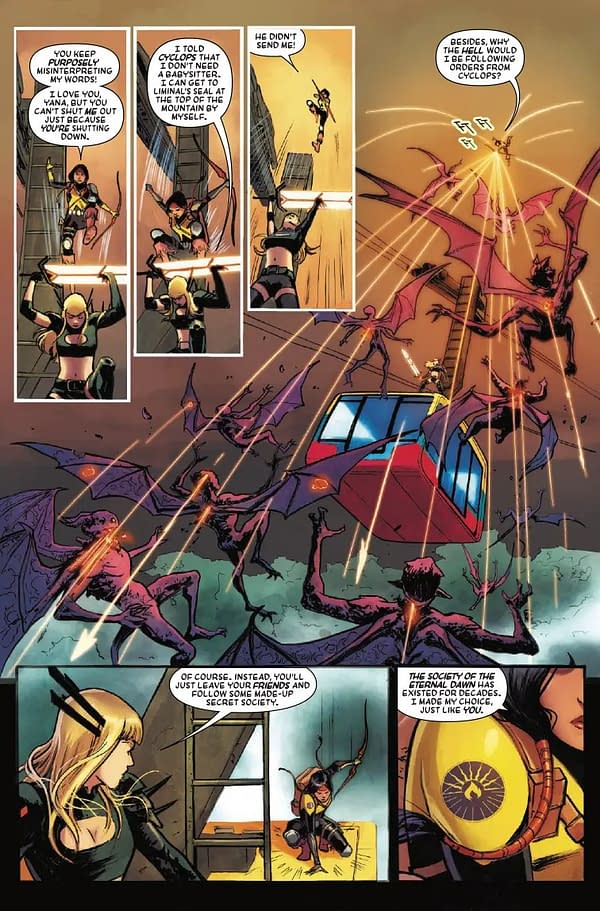 Interior preview page from MAGIK #4 J SCOTT CAMPBELL COVER