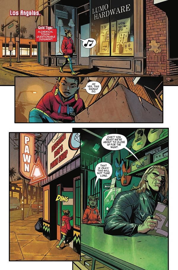 Interior preview page from NEW CHAMPIONS #4 GLEB MELNIKOV COVER