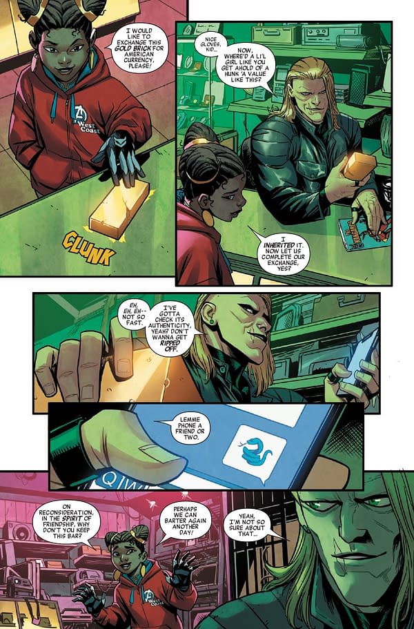 Interior preview page from NEW CHAMPIONS #4 GLEB MELNIKOV COVER