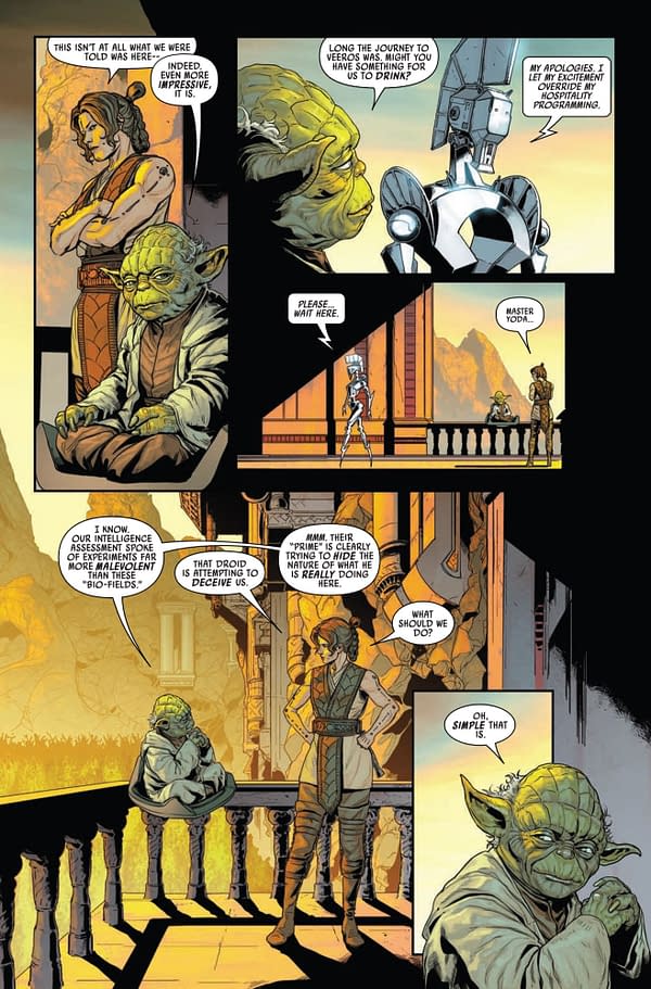 Interior preview page from STAR WARS: JEDI KNIGHTS #2 RAHZZAH COVER