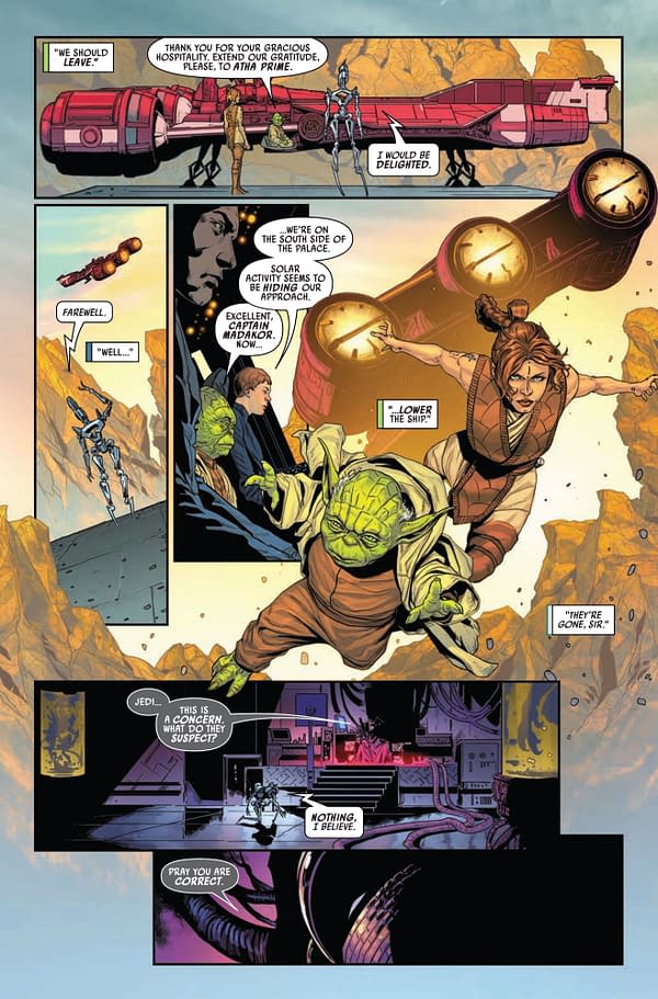 Interior preview page from STAR WARS: JEDI KNIGHTS #2 RAHZZAH COVER