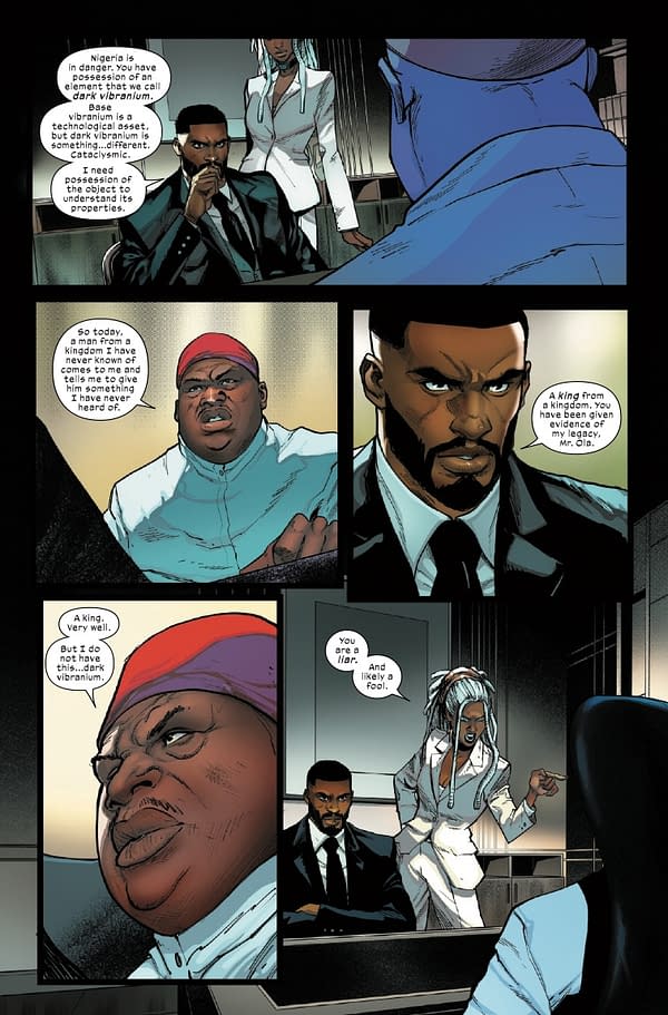 Interior preview page from ULTIMATE BLACK PANTHER #15 STEFANO CASELLI COVER
