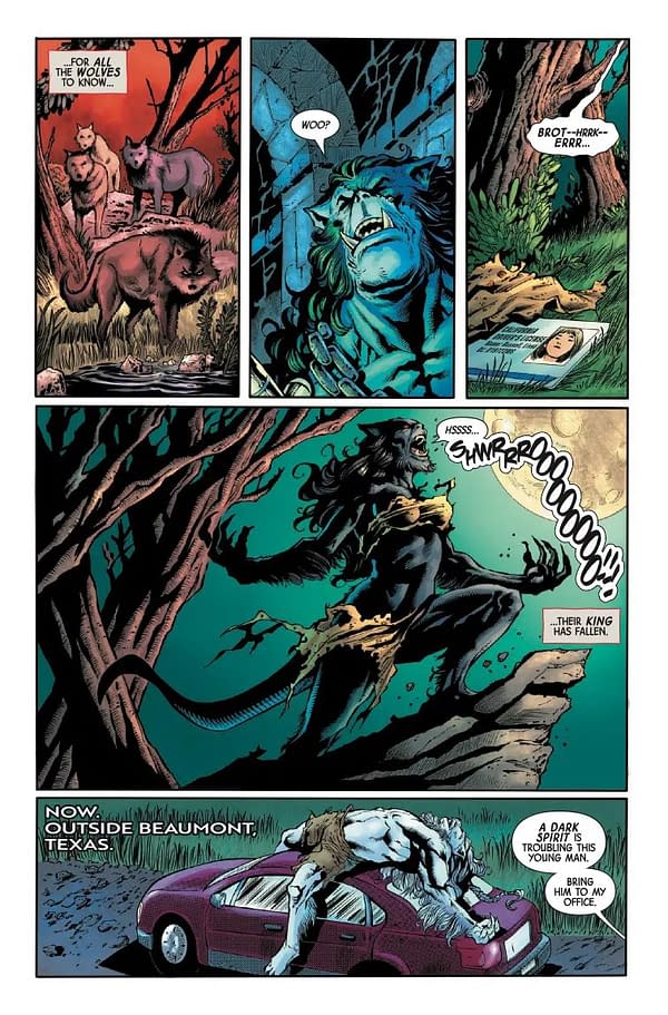 Interior preview page from WEREWOLF BY NIGHT RED BAND #9 E.M. GIST COVER