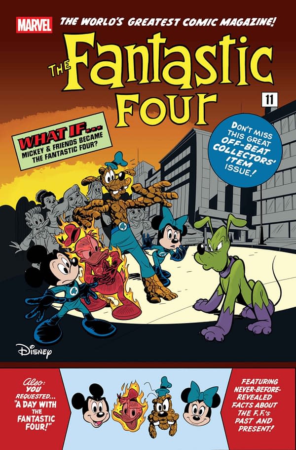 Cover image for FANTASTIC FOUR #32 EMILIO URBANO DISNEY WHAT IF? FANTASTIC FOUR HOMAGE VARIANT [DOOM]