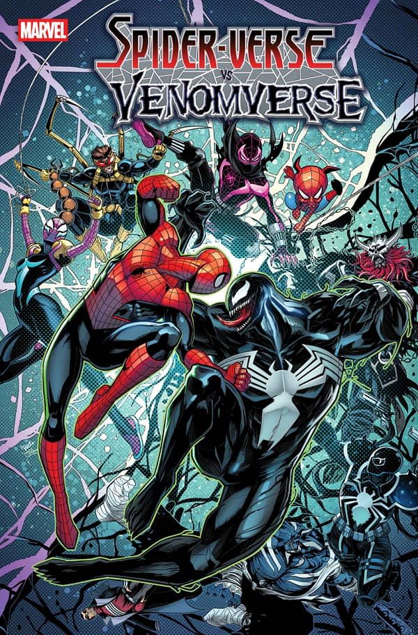 Cover image for SPIDER-VERSE VS. VENOMVERSE #1 LUCIANO VECCHIO COVER