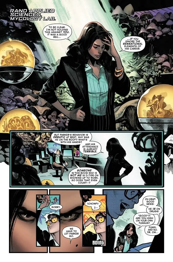 Interior preview page from AMAZING SPIDER-MAN #4 PEPE LARRAZ COVER