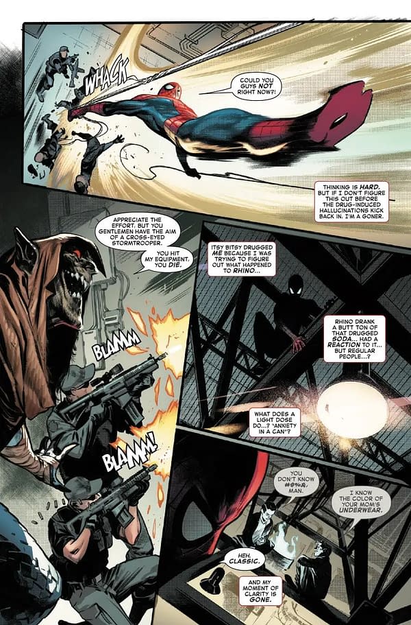 Interior preview page from AMAZING SPIDER-MAN #4 PEPE LARRAZ COVER
