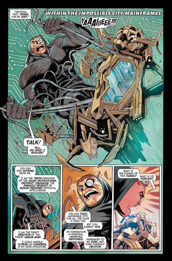Interior preview page from AVENGERS #26 VALERIO SCHITI COVER