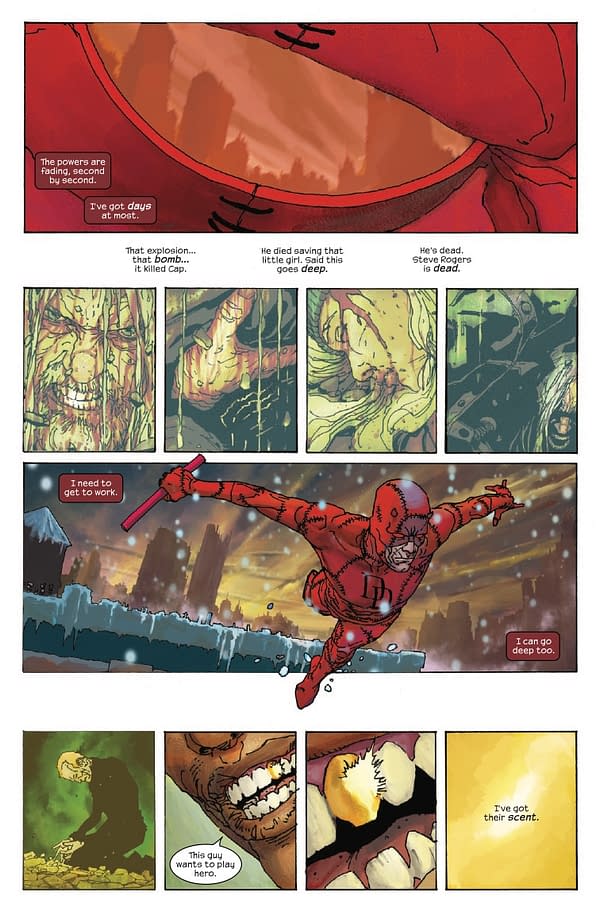 Interior preview page from DAREDEVIL: COLD DAY IN HELL #2 STEVE MCNIVEN COVER