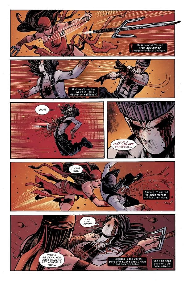 Interior preview page from DAREDEVIL: UNLEASH HELL RED BAND #5 PAULO SIQUEIRA COVER