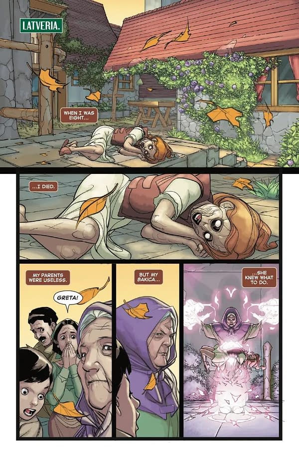Interior preview page from DOOM ACADEMY #4 PABLO VILLALOBOS COVER
