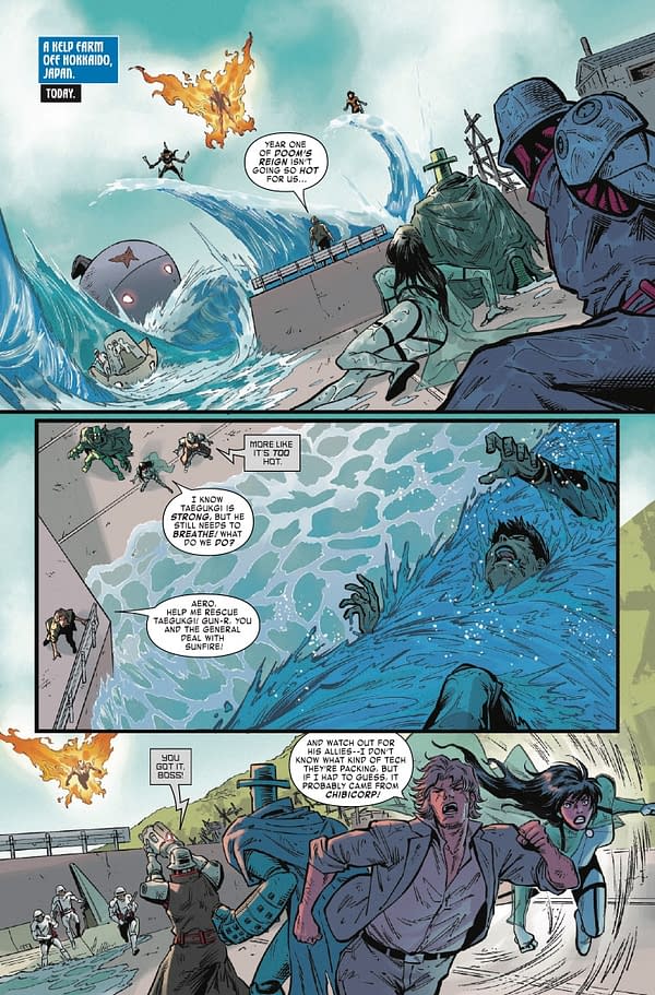 Interior preview page from DOOM'S DIVISION #3 CREEES LEE COVER