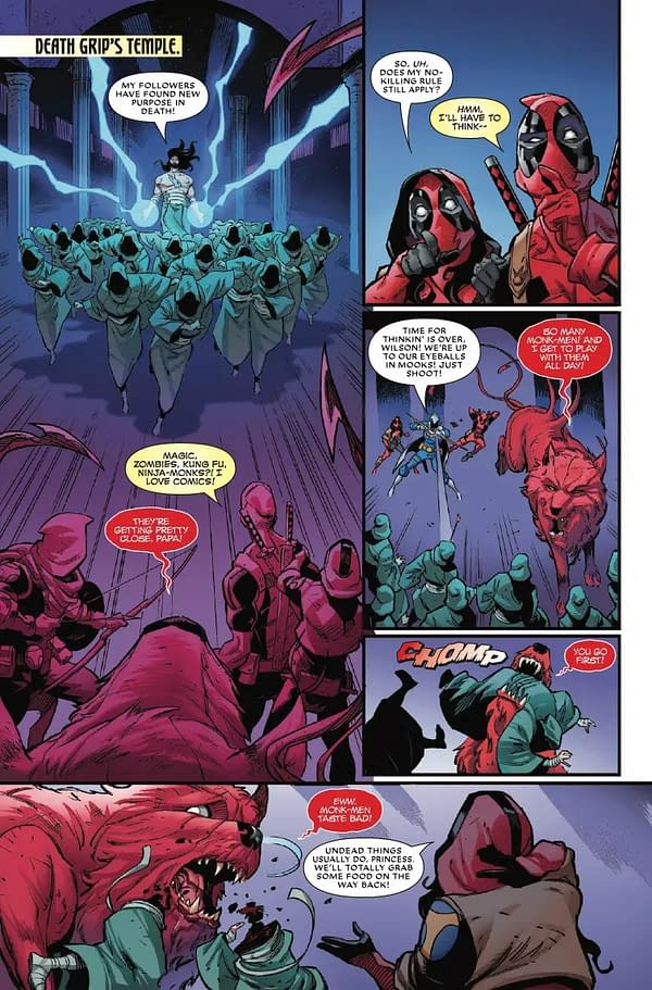 Interior preview page from DEADPOOL #14 TAURIN CLARKE COVER