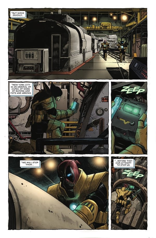 Interior preview page from DEADPOOL/WOLVERINE #5 JOSHUA CASSARA COVER