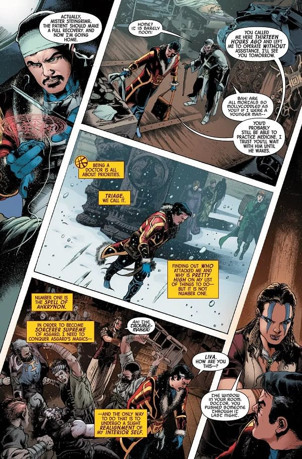 Interior preview page from DOCTOR STRANGE OF ASGARD #3 GEOFF SHAW COVER