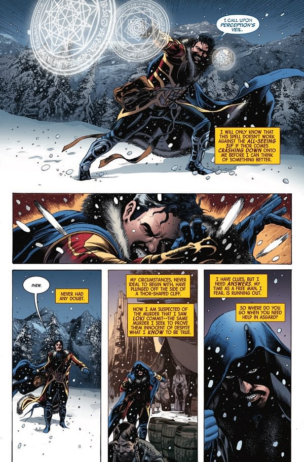 Interior preview page from DOCTOR STRANGE OF ASGARD #4 GEOFF SHAW COVER