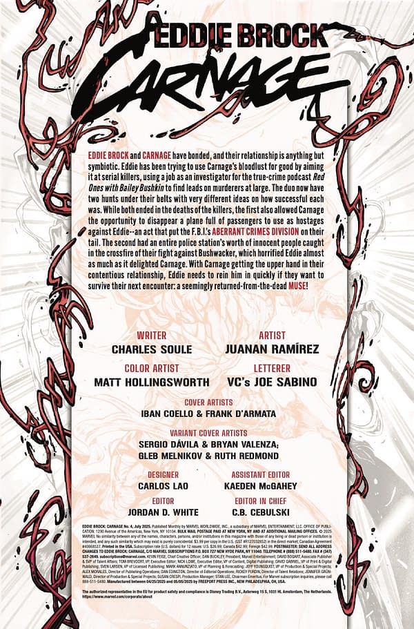 Interior preview page from EDDIE BROCK: CARNAGE #4 IBAN COELLO COVER