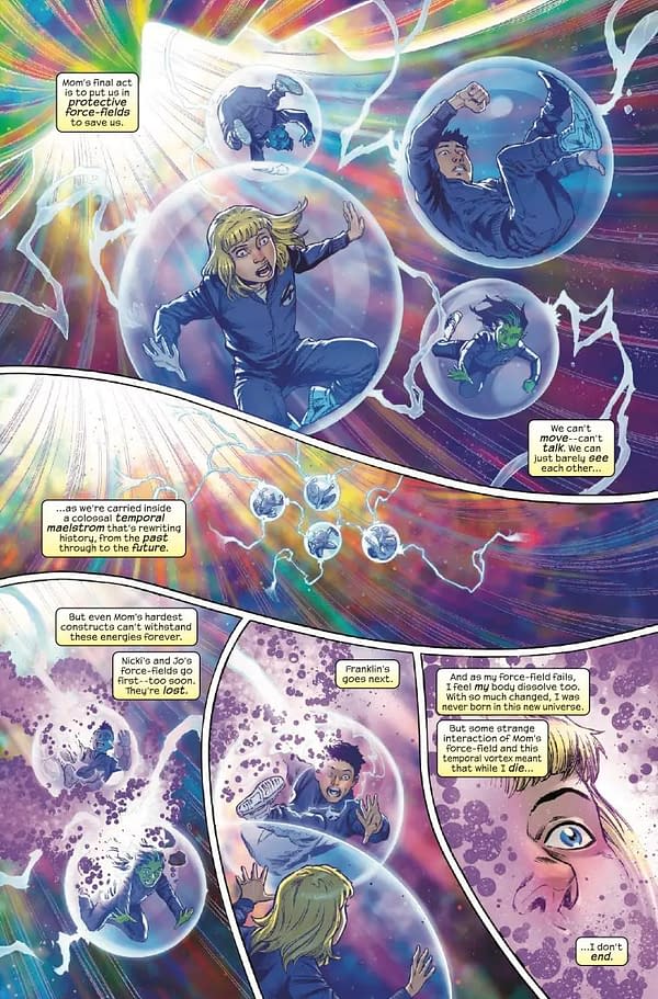Interior preview page from FANTASTIC FOUR #32 JOSHUA CASSARA COVER