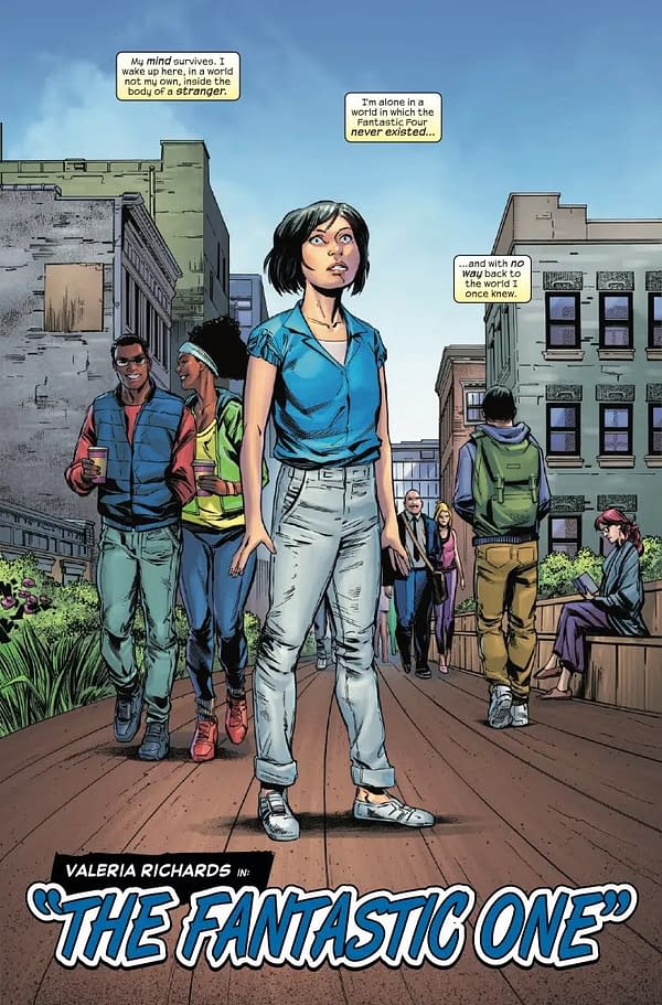 Interior preview page from FANTASTIC FOUR #32 JOSHUA CASSARA COVER