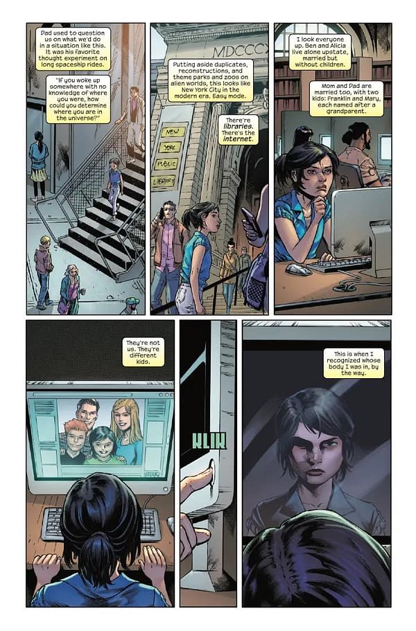 Interior preview page from FANTASTIC FOUR #32 JOSHUA CASSARA COVER