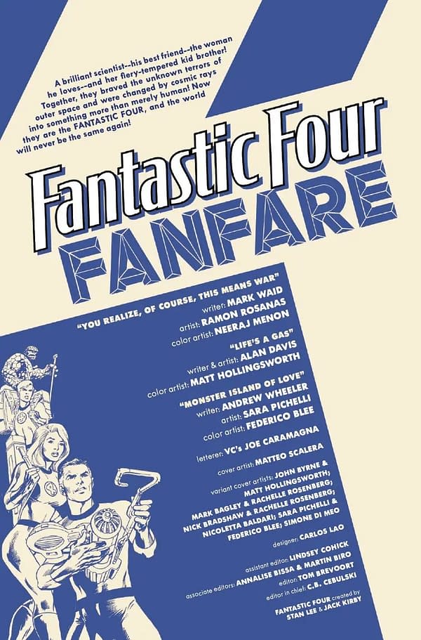 Interior preview page from FANTASTIC FOUR: FANFARE #1 MATTEO SCALERA COVER