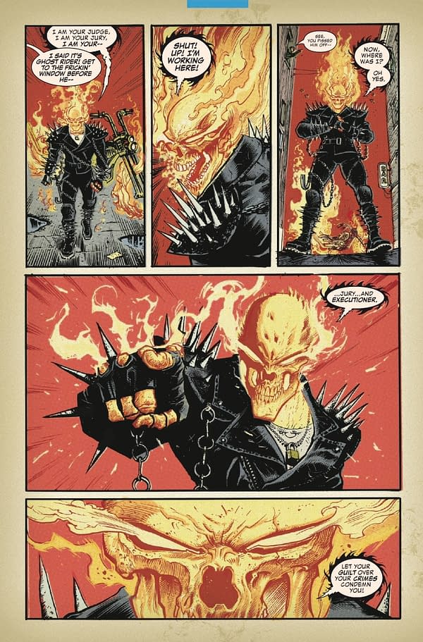 Interior preview page from GHOST RIDER VS. GALACTUS #1 TERRY DODSON COVER
