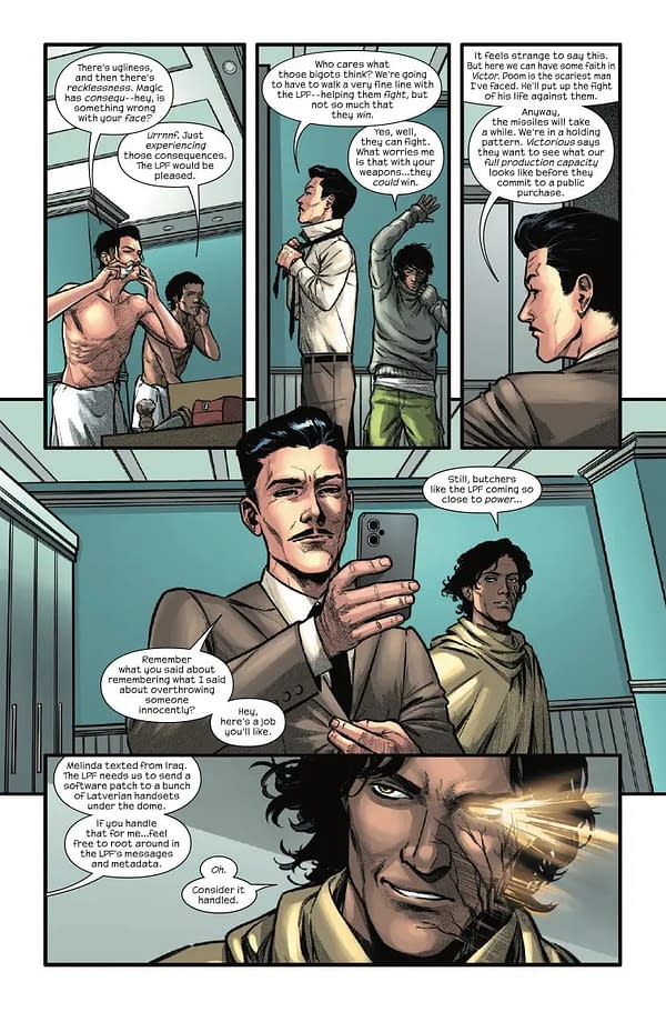 Interior preview page from IRON MAN #8 YASMINE PUTRI COVER