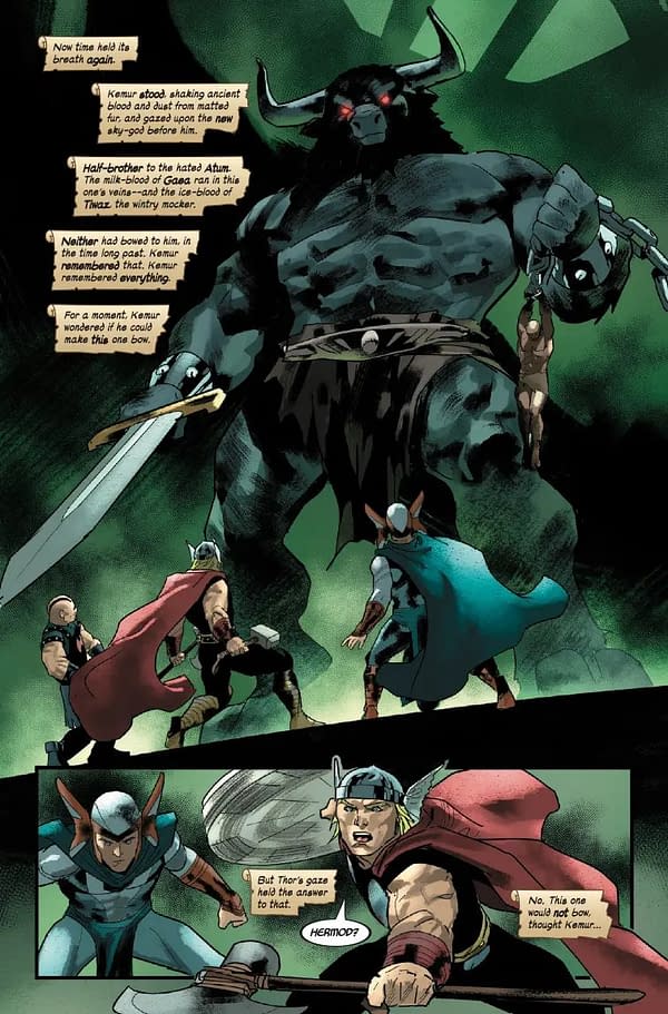 Interior preview page from IMMORTAL THOR #23 ALEX ROSS COVER