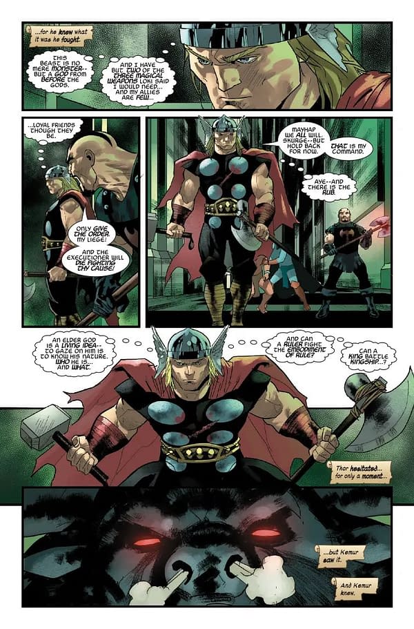 Interior preview page from IMMORTAL THOR #23 ALEX ROSS COVER