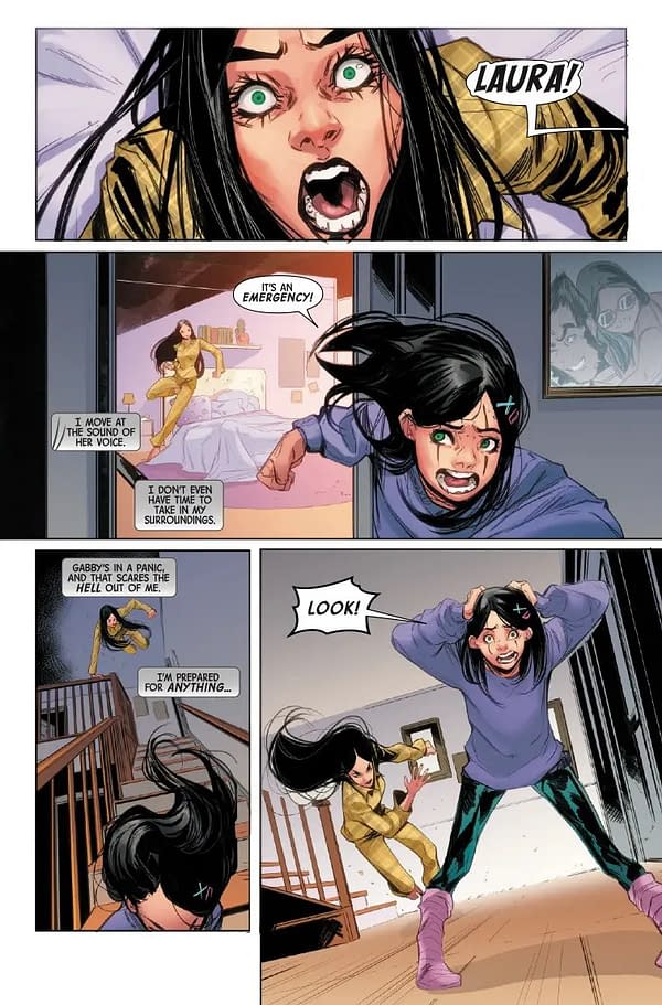 Interior preview page from LAURA KINNEY: WOLVERINE #6 ELENA CASAGRANDE COVER