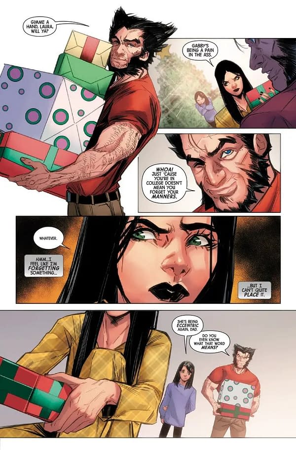 Interior preview page from LAURA KINNEY: WOLVERINE #6 ELENA CASAGRANDE COVER